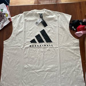 Mens ADIDAS sleeveless basketball shirt